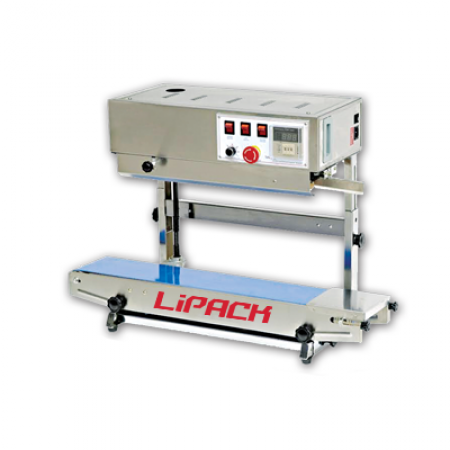 DİKEY YÜRÜYEN BANTLI POŞET AĞZI YAPIŞTIRMA MAKİNASI